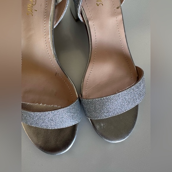 Silver Sparkly Heels - Picture 4 of 5
